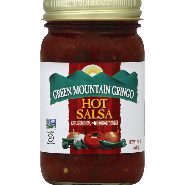 Preserved Dips & Spreads Green Mountain Nantucket Blend Salsa, Hot hero