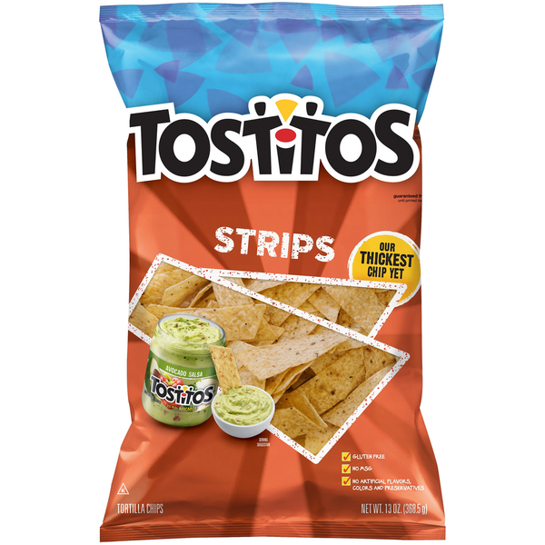 Chips & Pretzels Tostitos Strips Tortilla Chips hero