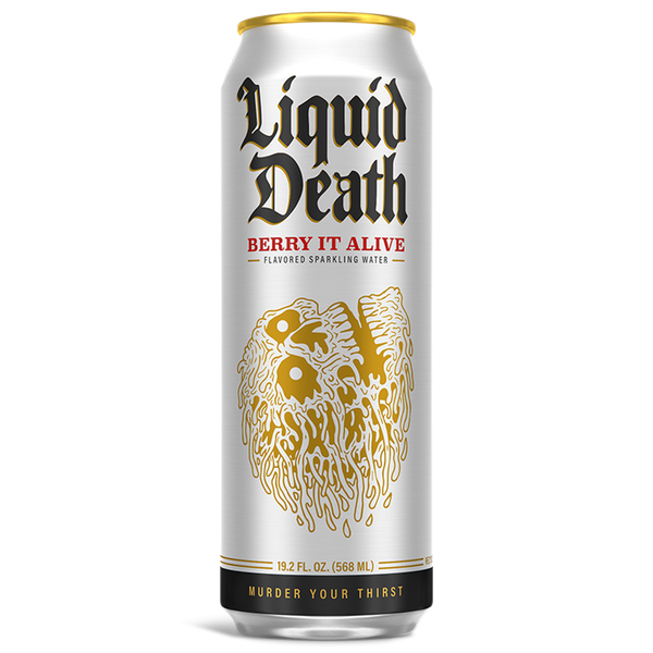 Water, Seltzer & Sparkling Water Liquid Death Sparkling Water, Berry it Alive hero