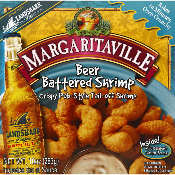 Frozen Meat & Seafood Margaritaville Shrimp, Beer Battered hero