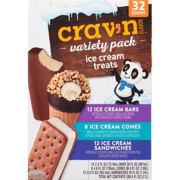 Ice Cream & Ice Crav'n Flavor Ice Cream Treats, Variety Pack hero