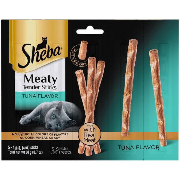 Cat Food & Care SHEBA PERFECT PORTIONS Meaty Tender Sticks Tuna Flavor Cat Treats hero