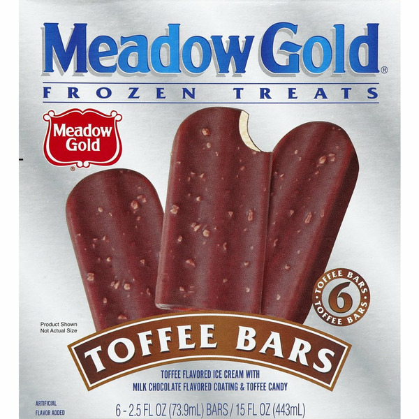 Ice Cream & Ice Meadow Gold ICe Cream Bars Toffee 2.5 Fluid Ounce 6 Pack hero