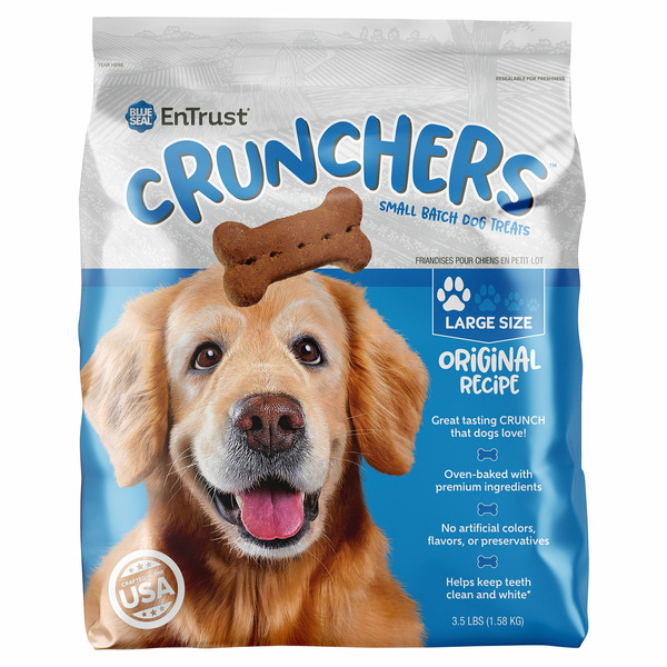 Entrust Crunchers Original Recipe Small Batch Dog Treats hero