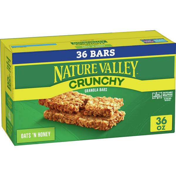 Energy & Granola Bars Nature Valley Oats 'n Honey Crunchy Granola Bars hero