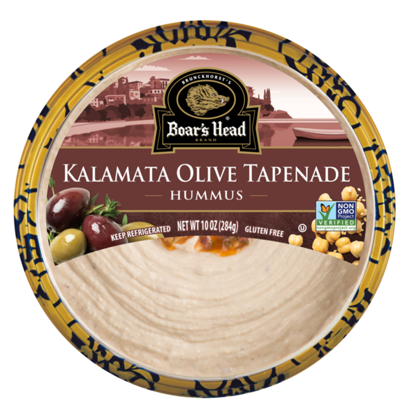 Fresh Dips & Tapenades Boar's Head Kalamata Olive Tapenade Hummus hero