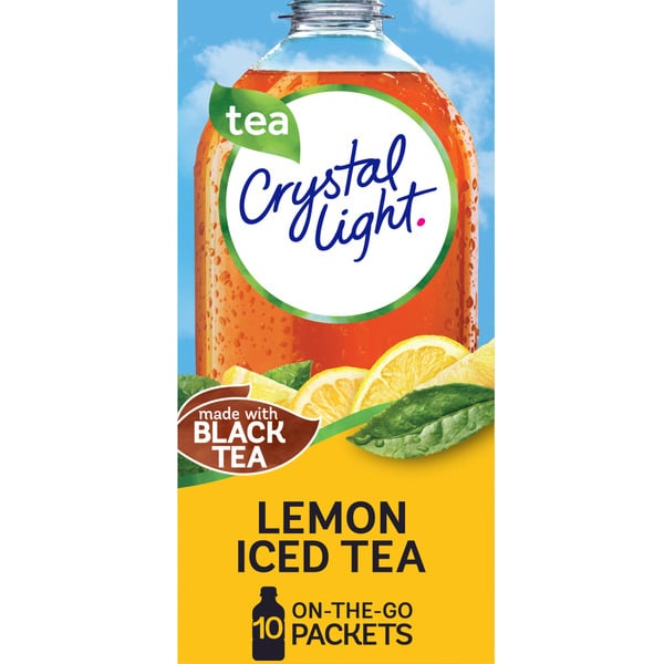 Cocoa & Drink Mixes Crystal Light Lemon Iced Tea Naturally Flavored Powdered Drink Mix hero