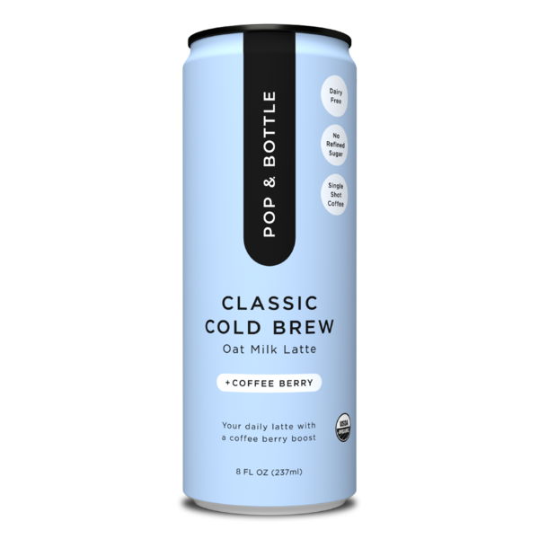 Cold Bottled Coffee Pop & Bottle Classic Cold Brew Oat Milk Latte hero