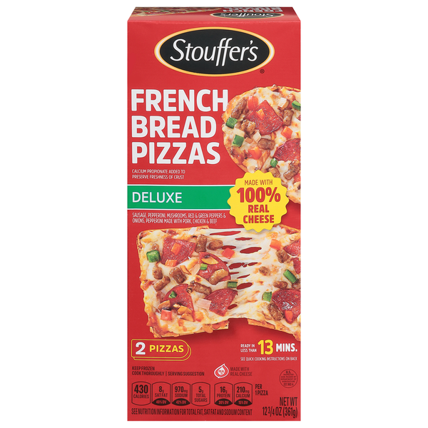 Stouffer's Pizzas, French Bread, Deluxe hero