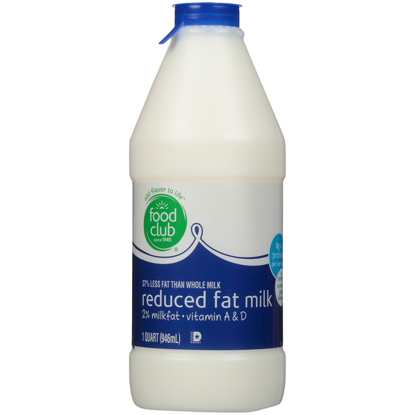 Milk Food Club 2% Reduced Fat Milk hero