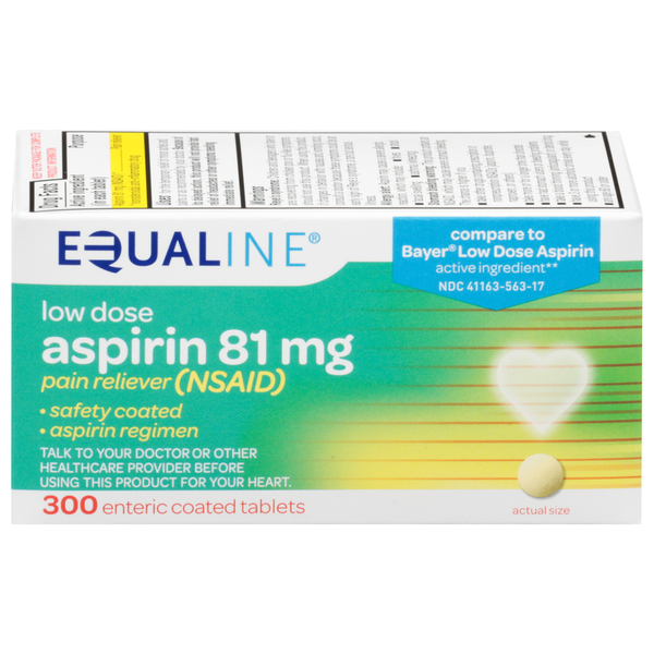 Muscles, Joints & Pain Relief Equaline Aspirin, Low Dose, 81 mg, Enteric Coated Tablets hero