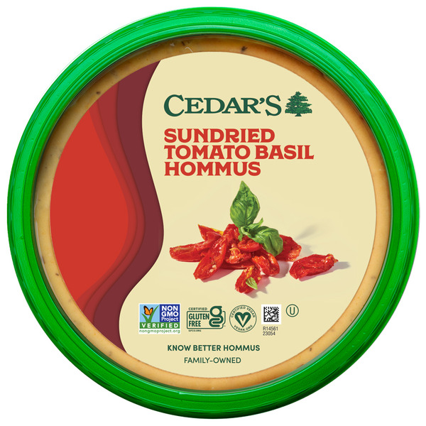 Fresh Dips & Tapenades Cedar's Foods Sundried Tomato Basil Hommus hero