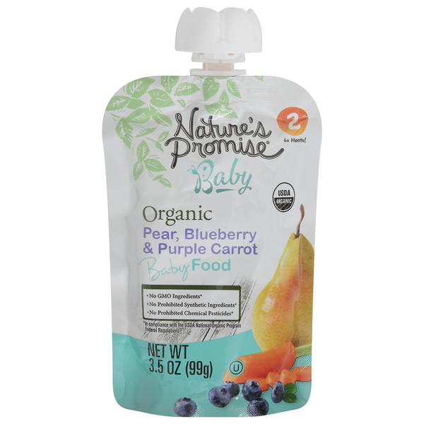 Baby Food & Formula Nature's Promise Organic Pear, Blueberry & Carrot Baby Food hero