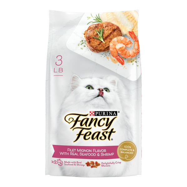 Cat Food & Care Fancy Feast Dishware Filet Mignon Flavor with Real Seafood and Shrimp hero