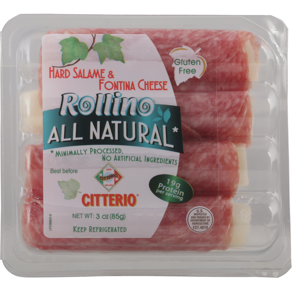 Charcuterie & Cured Meat Citterio Rollino, Hard Salame & Fontina Cheese hero