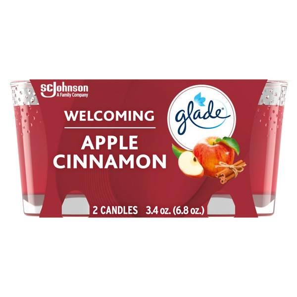 Air Fresheners & Candles Glade® 1-Wick Scented Candles, Apple Cinnamon hero