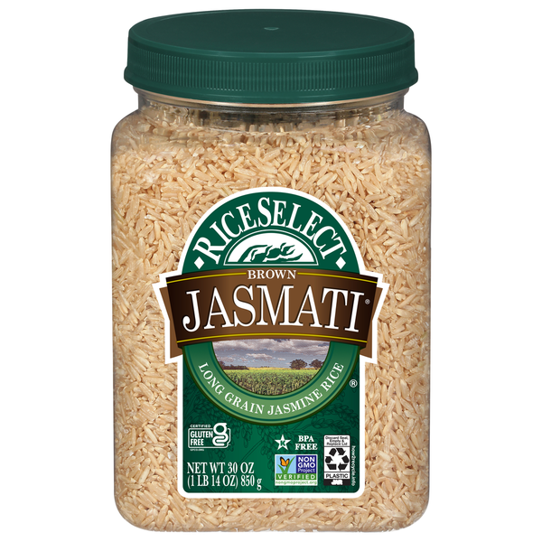 Indian Foods RiceSelect Jasmine Rice, American-Style, Brown Jasmati hero