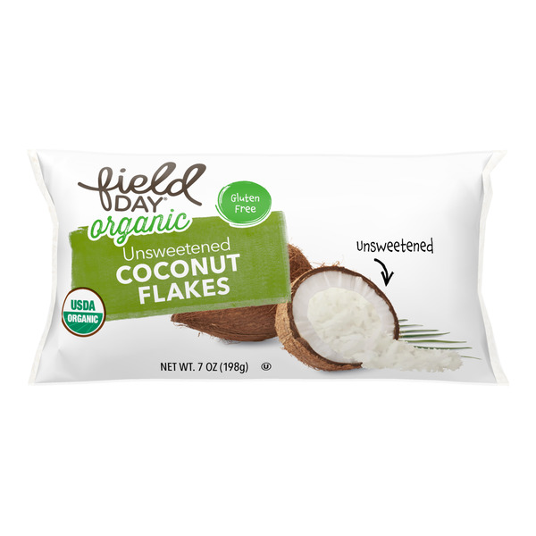 Baking Supplies FIELD DAY Organic Unsweetened Coconut Flakes hero