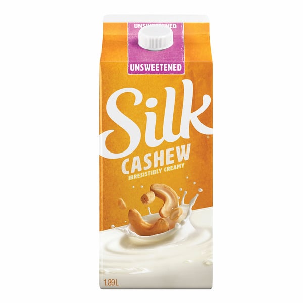 Silk Creamy Cashew Beverage, Unsweetened Original, Dairy-Free hero