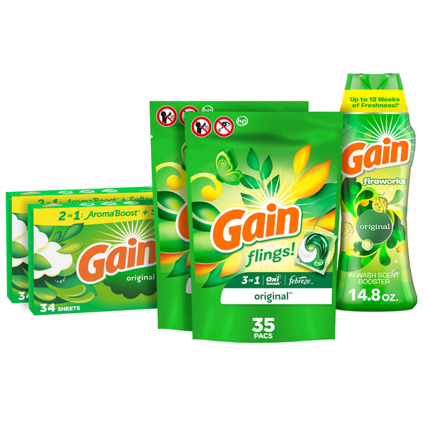 Laundry Gain Dryer Sheets, Original hero