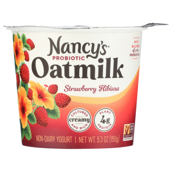 Refrigerated Nancy's Oatmilk Probiotic Yogurt hero