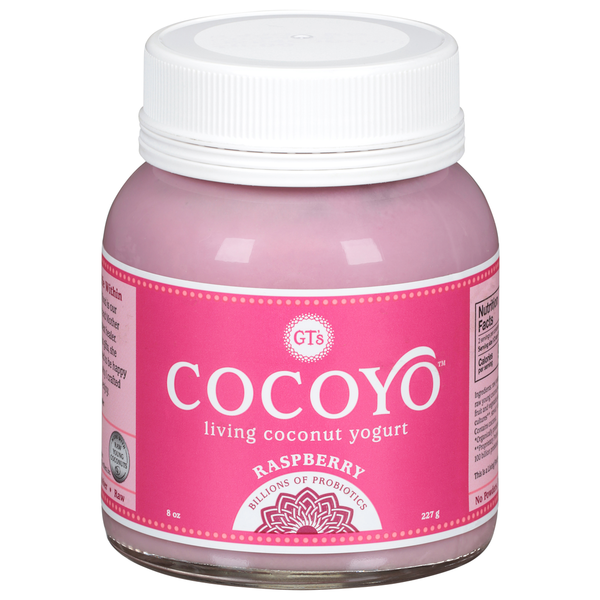 Dairy Alternatives GT's Living Foods Coconut Yogurt, Raspberry hero