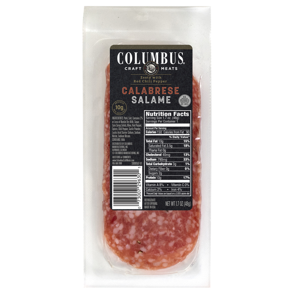 Columbus Salame, Calabrese hero