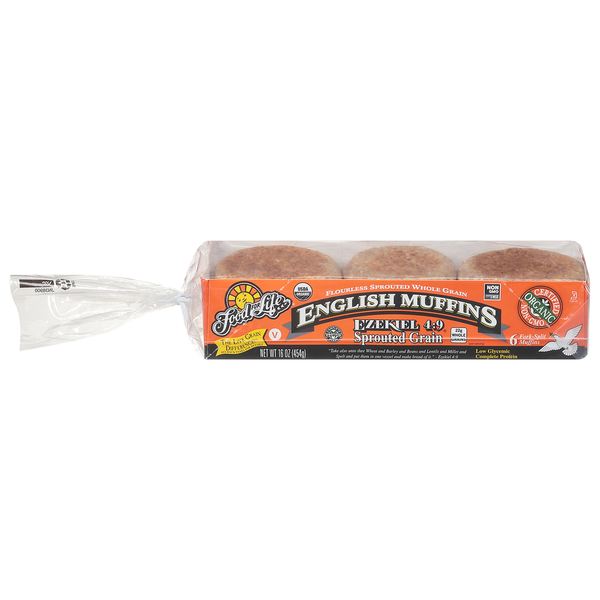 Frozen Breads & Doughs Food for Life English Muffins, Sprouted Grain hero