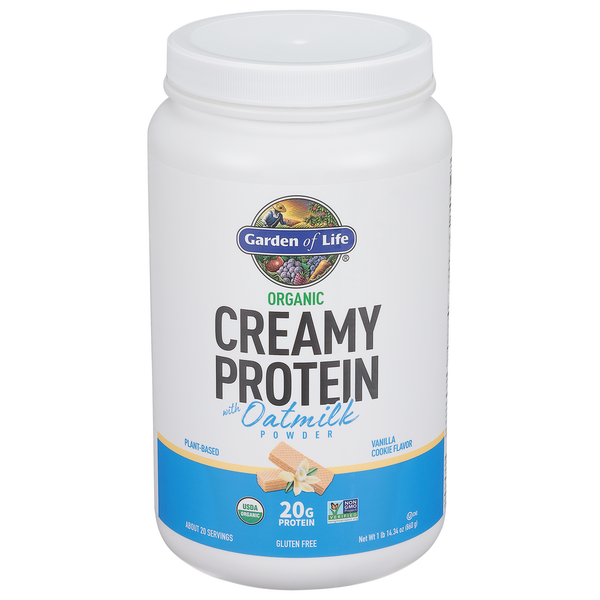 Garden of Life Creamy Protein, Organic, Vanilla Cookie Flavor hero