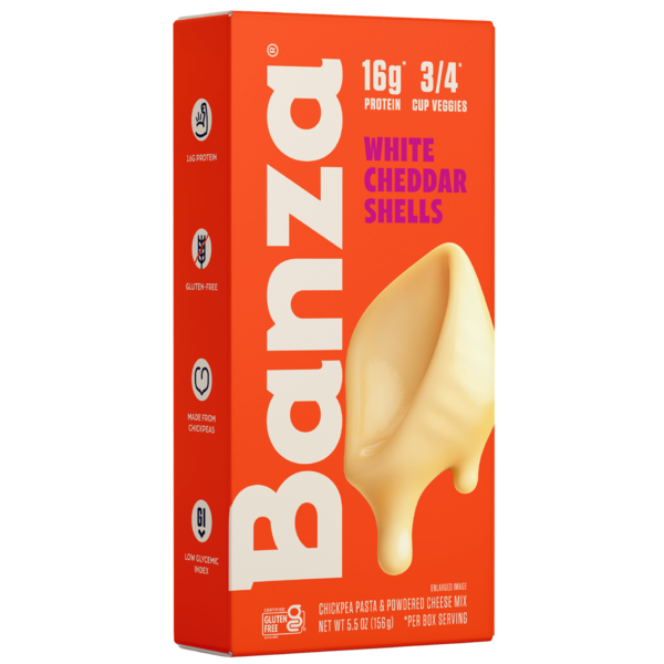 Instant Foods Banza White Cheddar Shells Mac & Cheese - Gluten Free, High Protein hero