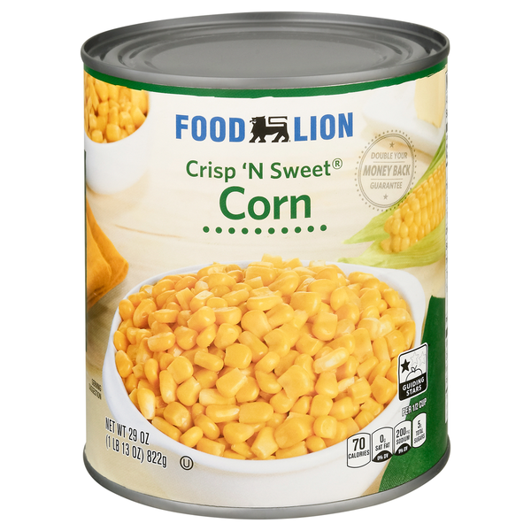 Canned & Jarred Vegetables Food Lion Whole Kernel Corn hero