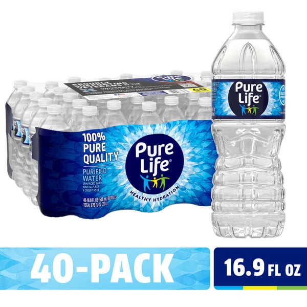 Water, Seltzer & Sparkling Water Pure life Purified Water hero