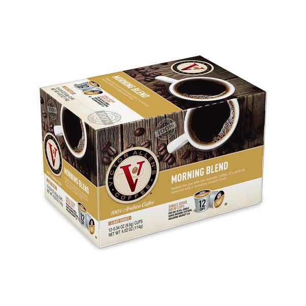 Coffee Victor Allen's Coffee Morning Blend, Light Roast, Single Serve Coffee Pods hero