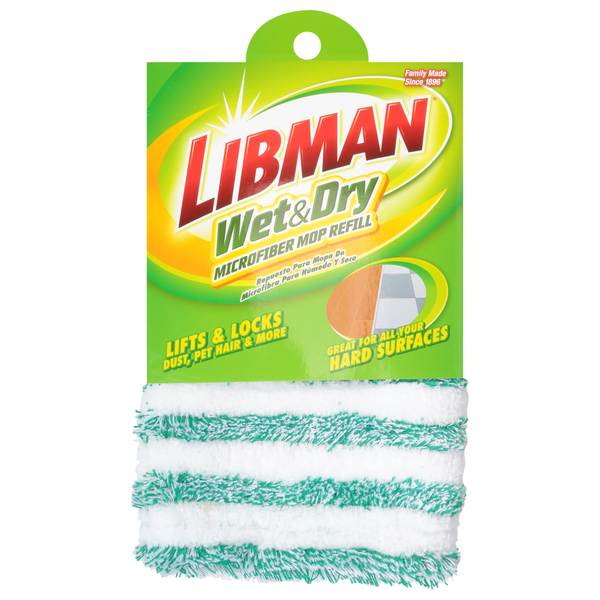 Cleaning Products Libman Mop Refill, Microfiber, Wet & Dry hero