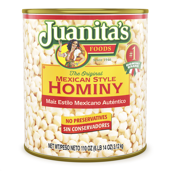 Canned Meals & Beans Juanita's Foods Hominy, Mexican Style, The Original hero