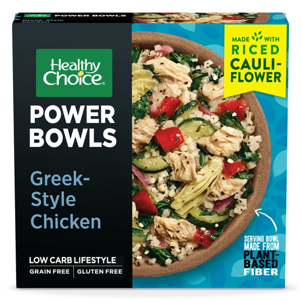 Frozen Meals Healthy Choice Power Bowls Greek-Style Chicken With Riced Cauliflower Frozen Meal hero