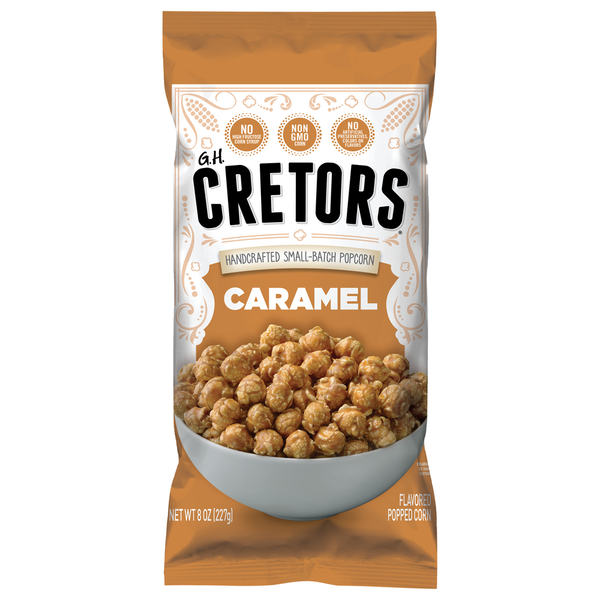 Food GH Cretors Flavored Popped Corn, Caramel hero