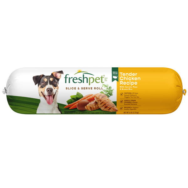 Refrigerated Pet Food Freshpet Dog Food, Tender Chicken Recipe, Slice & Serve Roll hero