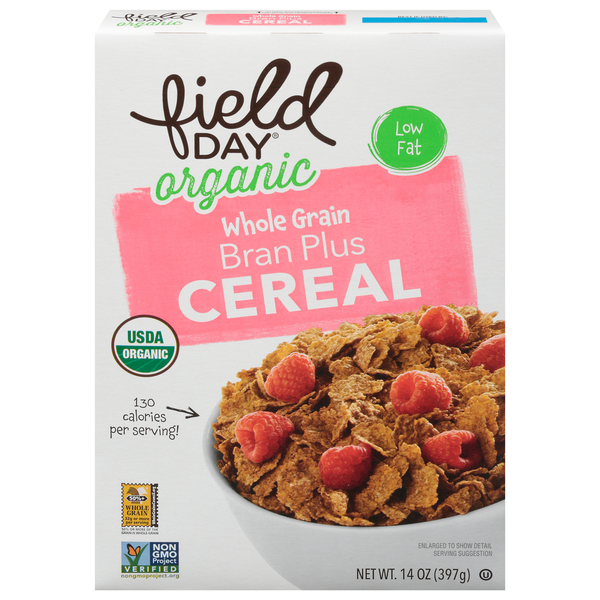 Cereal FIELD DAY Cereal, Organic, Whole Grain Bran Plus hero