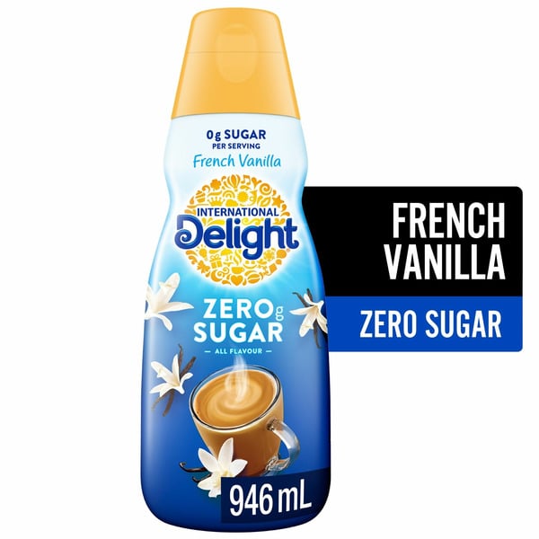 Coffee International Delight Reduced Sugar French Vanilla Coffee Creamer hero