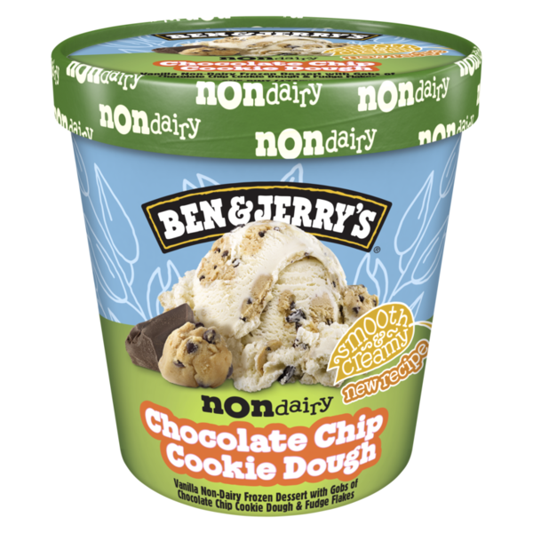 Ice Cream & Ice Ben & Jerry's Non-Dairy Chocolate Chip Cookie Dough Frozen Dessert hero