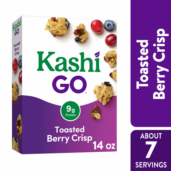 Cereal Kashi Breakfast Cereal, Vegan Protein, Fiber Cereal, Toasted Berry Crisp hero