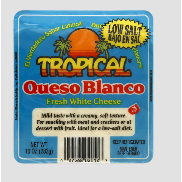 Cheese Tropical White Cheese, Fresh, Queso Blanco hero