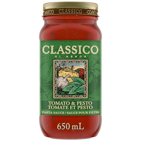 Pasta Sauce Classico Tomato & Pesto Spaghetti Pasta Sauce hero