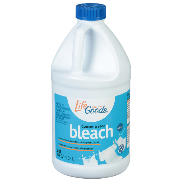 Cleaning Products and Supplies Life Goods Bleach, Concentrated, Regular hero