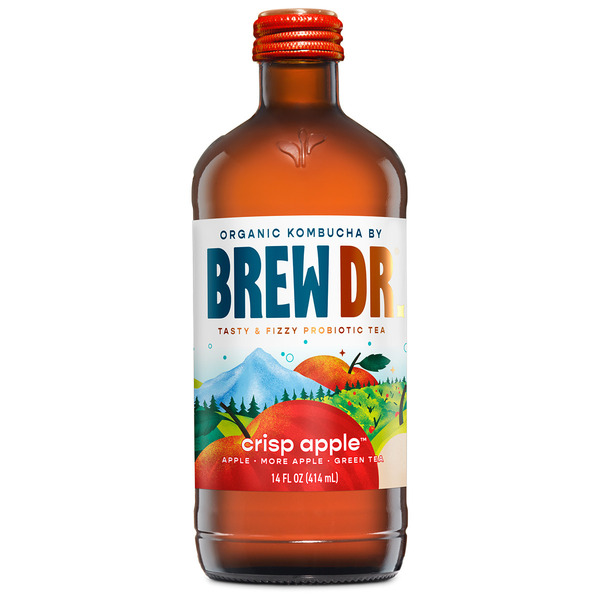 Brew Dr. Kombucha Crisp Apple, Organic Kombucha hero