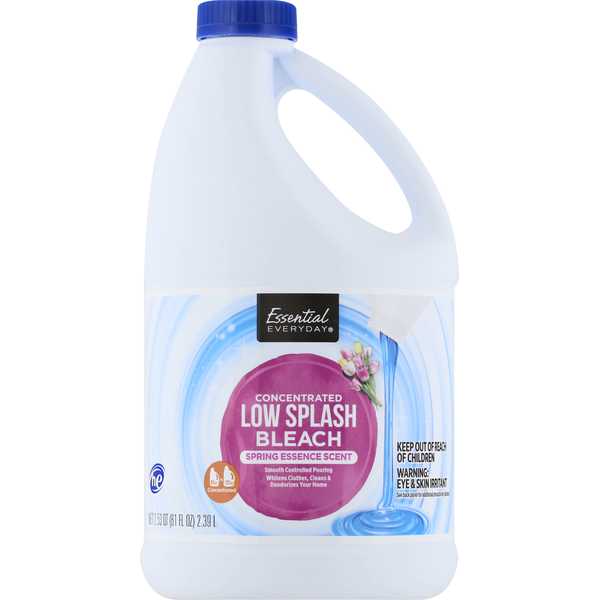 Cleaning Products Essential Everyday Bleach, Low Splash, Concentrated, Spring Essence Scent hero