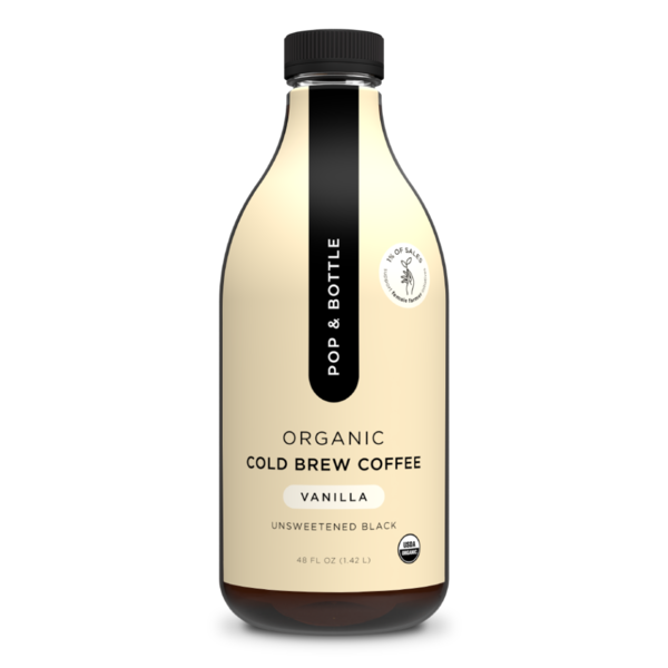 Pop & Bottle Vanilla Unsweetened Cold Brew Coffee hero