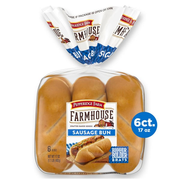 Buns & Rolls Pepperidge Farm White Sausage Buns hero