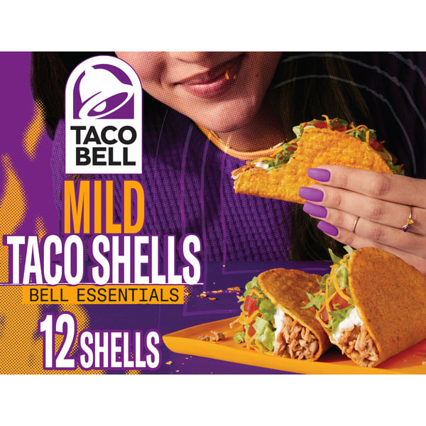 Tortillas & Flat Bread Taco Bell Mild Crunchy Seasoned Flavor Taco Shells hero